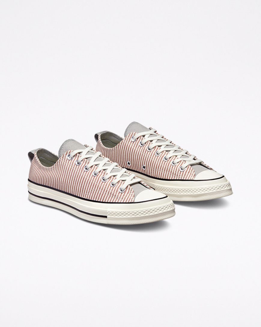 Dámské Boty Nízké Converse Chuck 70 Crafted Stripe Olivy Zelené | CZ 31DEF72